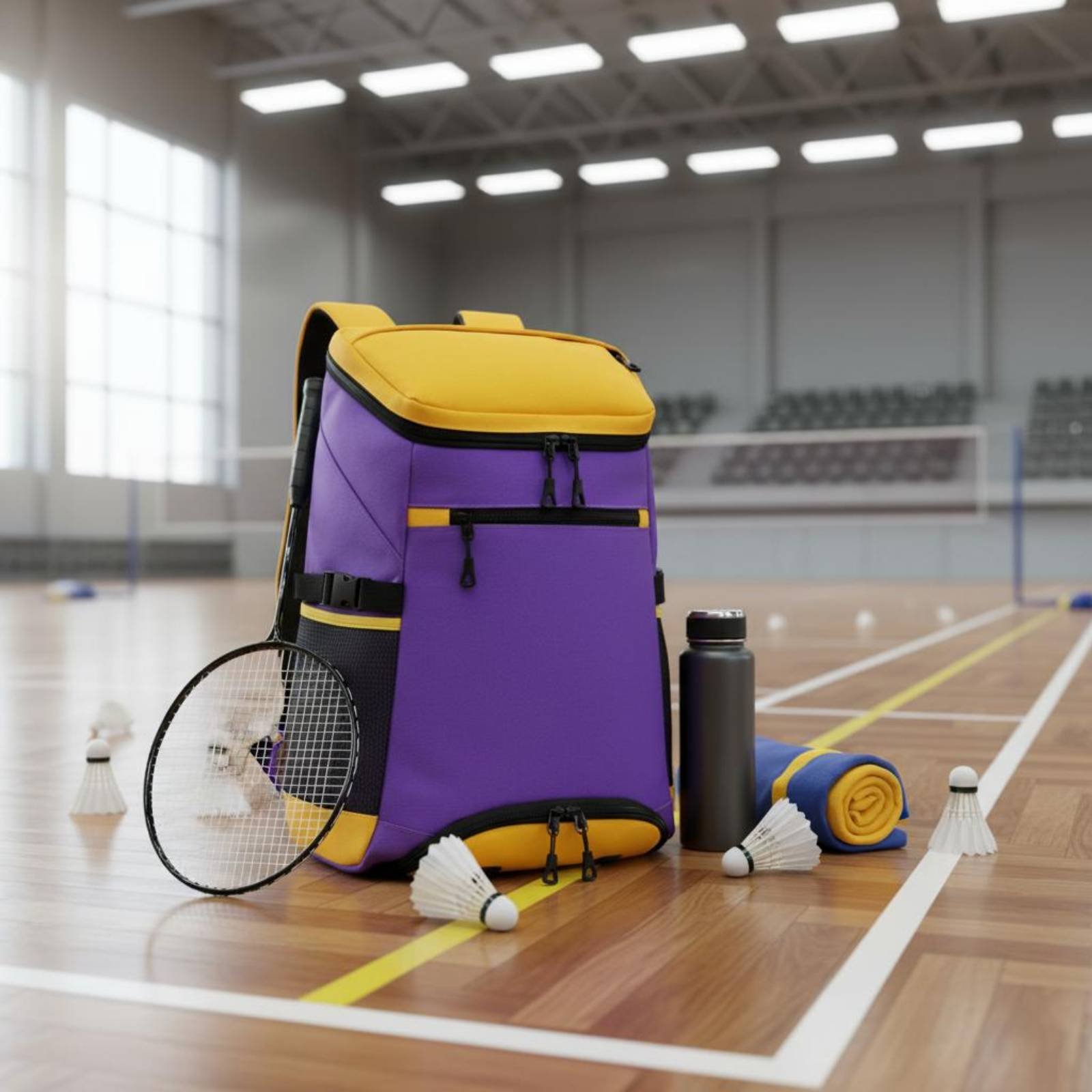 Badminton Racket - Plecak na badmintona o dużej pojemności,