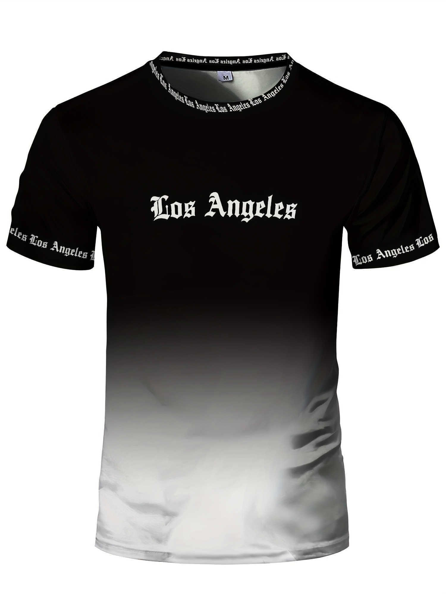 T Shirt Dry Fit - Męska koszulka szybkoschnąca, elastyczna, czarno-biała z