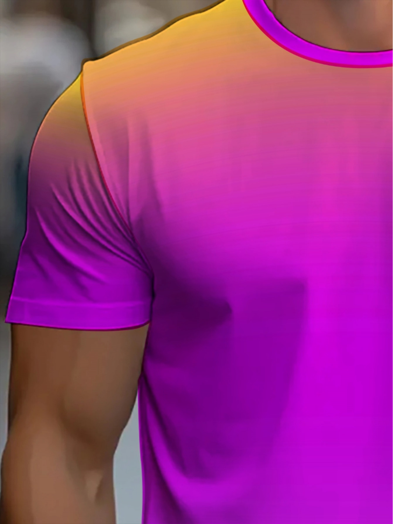 Pomarańczowo-magenta gradiento – T Shirt Dry Fit recenzja i cena
