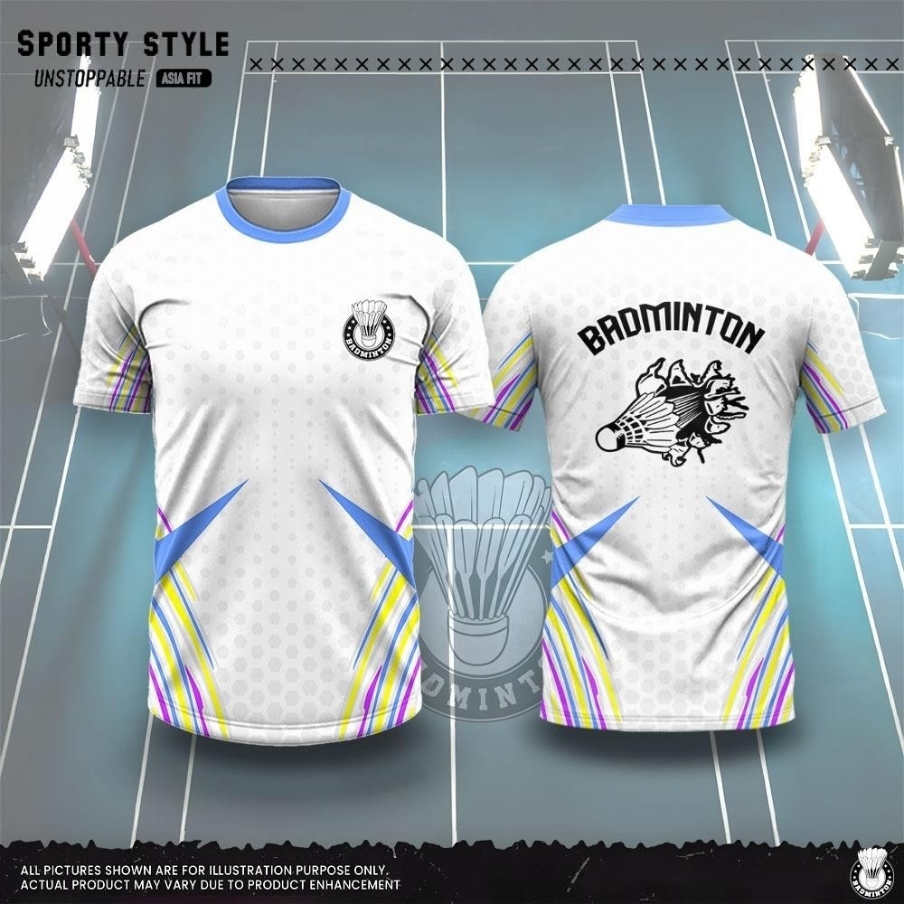 Męska Odzież Moda Koszulka Bad – Badminton Wallpaper recenzja i cena